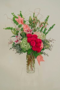 Fabulous Rose and Hydrangea Vase